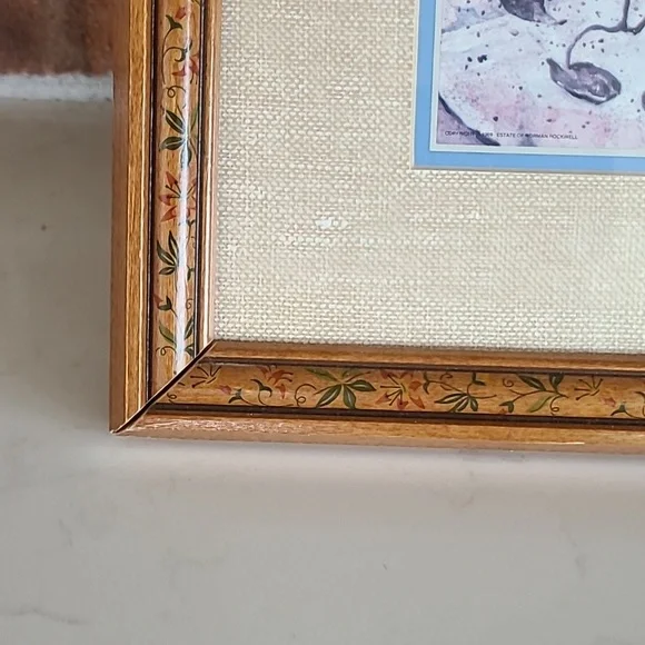 1969 Vintage Spring Flowers Original Frame Excellent Condition Norman Rockwell - Picture 3 of 7